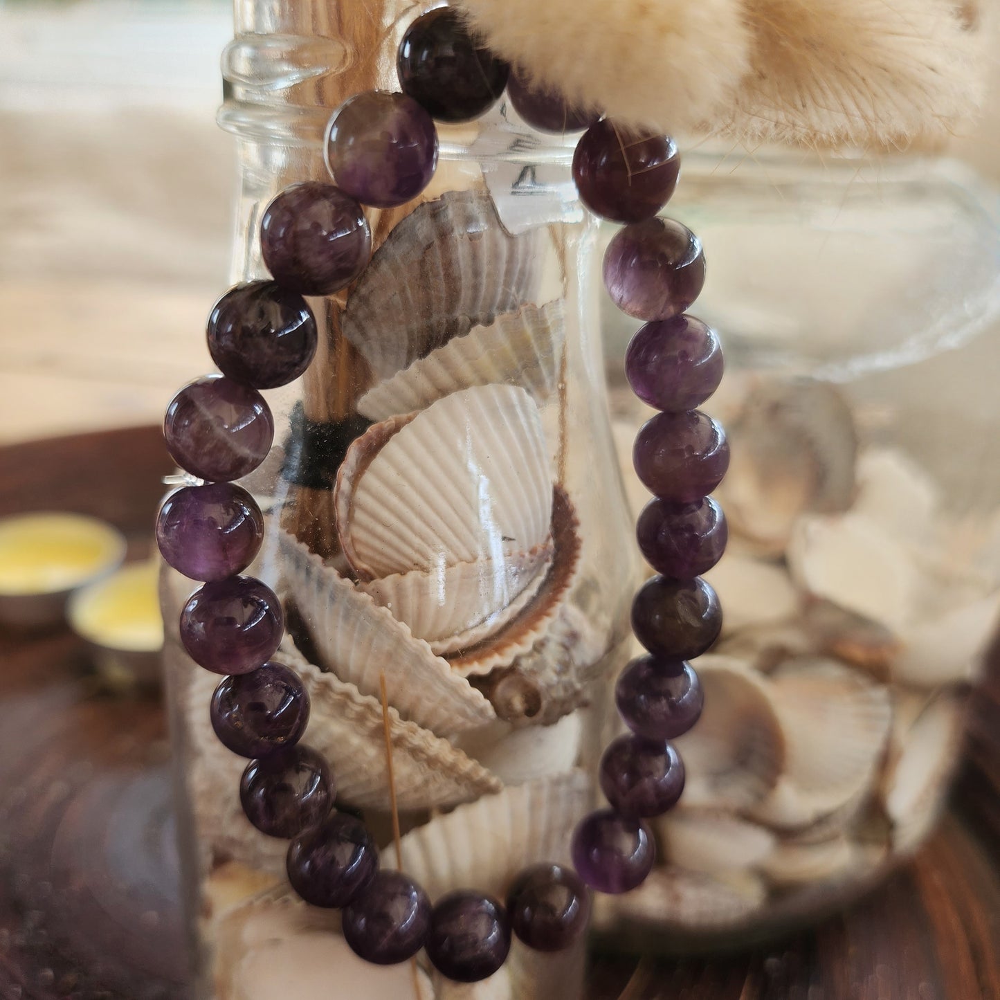 Bracelet Perles Améthyste