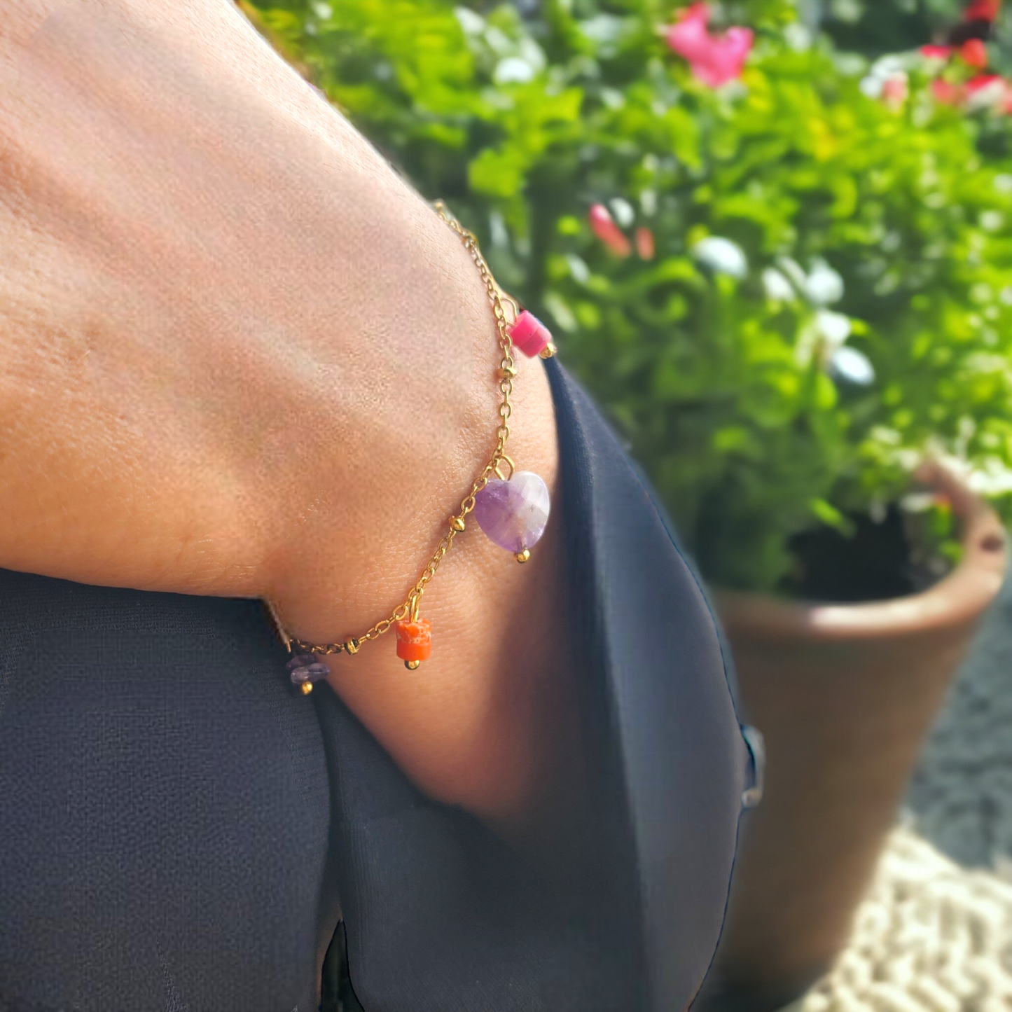 Bracelet Améthyste Color