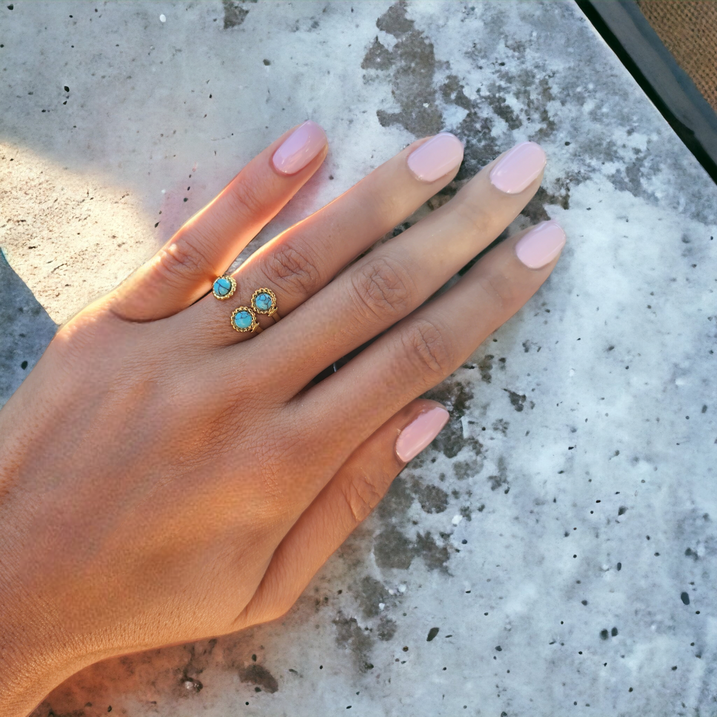 Bague Saturne ❖ Turquoise