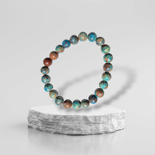 Bracelet Perles Chrysocolle
