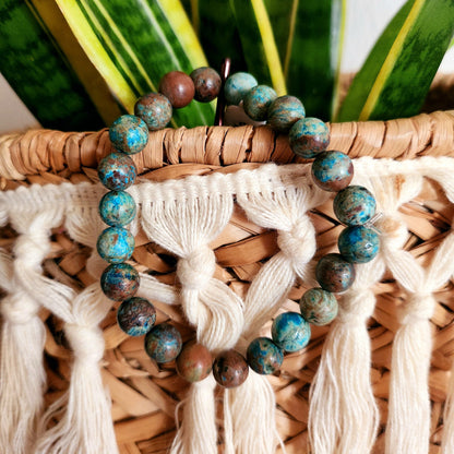 Bracelet Perles Chrysocolle