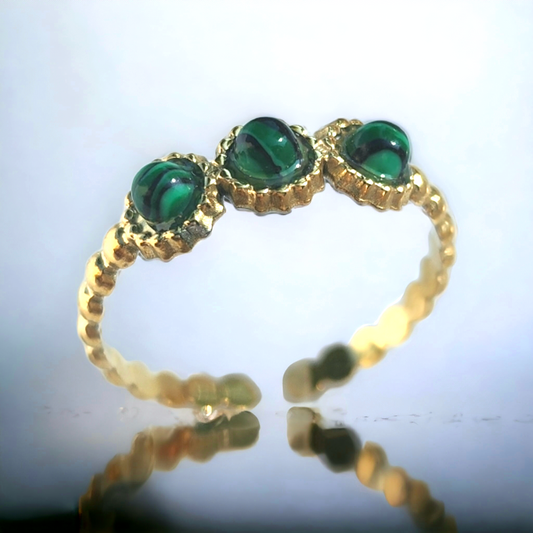 Bague Vénus ❖ Malachite