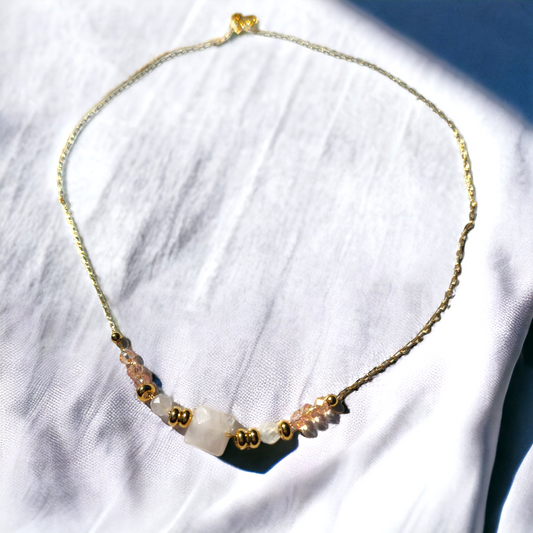 Collier Quartz Rose