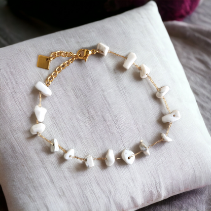 Bracelet Terre Précieuse ❖ Howlite