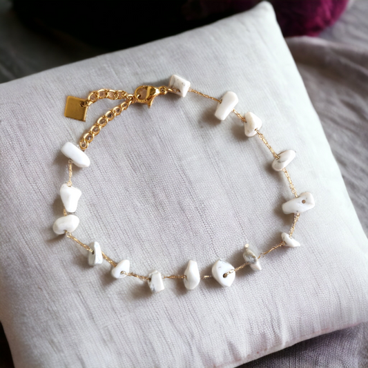 Bracelet Terre Précieuse ❖ Howlite