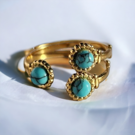 Bague Saturne ❖ Turquoise